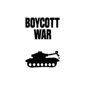 Lot de 50 stickers Boycott War