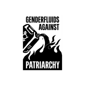 Lot de 50 stickers Genderfluids against patriarchy